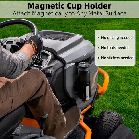 Heavy-Duty Magnetic Cup Holder for Tractor, [3.5" Base, 88lb Force], Upgraded Adjustable Drink Holder for Large Water Bottles (2.36-3.54" Dia), Cup Holder for Mower, School Bus, Truck, Golf Cart in Saudi Arabia