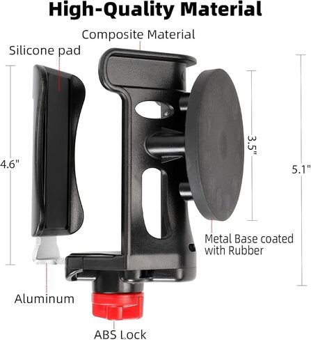 Heavy-Duty Magnetic Cup Holder for Tractor, [3.5" Base, 88lb Force], Upgraded Adjustable Drink Holder for Large Water Bottles (2.36-3.54" Dia), Cup Holder for Mower, School Bus, Truck, Golf Cart in Saudi Arabia