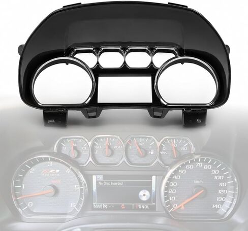 PIT66 Speedometer Gauge Cover, Instrument Cluster Lens Cover Fit GMC Sierra 1500/2500 HD/3500HD Yukon/XL 2014-2018, Fit Tahoe Silverado 1500/2500 HD/3500 HD 2014-2016 Dash Cover Interior Accessories in Kuwait