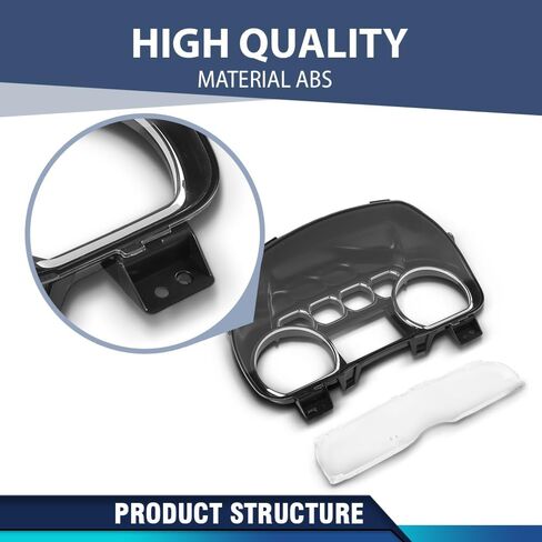 PIT66 Speedometer Gauge Cover, Instrument Cluster Lens Cover Fit GMC Sierra 1500/2500 HD/3500HD Yukon/XL 2014-2018, Fit Tahoe Silverado 1500/2500 HD/3500 HD 2014-2016 Dash Cover Interior Accessories in Kuwait