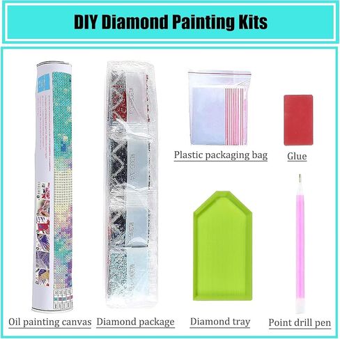 Diamond Art Painting Farmhouse Rustic Cotton Flower Modern Countryside Kit for Adults by Number Kits Gem Art Wall Home Decor(Canvas 13.8 x13.8inch) in Saudi Arabia