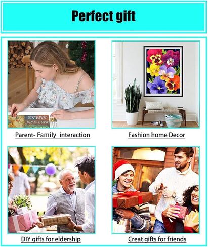 Diamond Art Painting Farmhouse Rustic Cotton Flower Modern Countryside Kit for Adults by Number Kits Gem Art Wall Home Decor(Canvas 13.8 x13.8inch) in Saudi Arabia