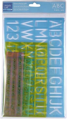 Artist's Loft Roman Lettering Templates, 12 Pack in Kuwait