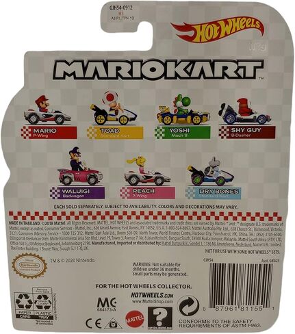 DieCast Hotwheels Mario Kart Waluigi Badwagon - Toty Winner 2021,Multicolor in Saudi Arabia