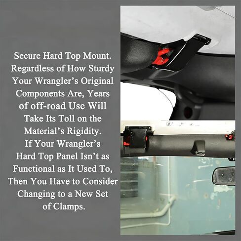 Car Hardtop Clamp Latch Bracket Replacement for Jeep Wrangler JK JKU 2007-2018 Hard Top Latch Interior Accessories in Saudi Arabia