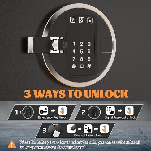 EMAXEE 5-8 Gun Safe Rifle, Gun Safes for Home Rifle and Pistols, Gun Cabinet with Privacy Virtual Password and Alarm Function, Rifle Safe with Removable Shelves in Saudi Arabia