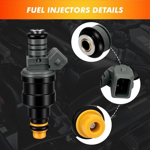 1999-2000 6Pcs Fuel Injectors Compatible for Ford Ranger 3.0L V6 Flex Fuel for Mazda B3000 1999 2000 3.0L V6 Flex Fuel Replace FJ10537 FJ305 800-1308N CM4889 89052835 MP-50057 XL5Z9F593AA ZZP413250 in Saudi Arabia