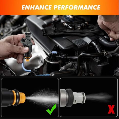 1999-2000 6Pcs Fuel Injectors Compatible for Ford Ranger 3.0L V6 Flex Fuel for Mazda B3000 1999 2000 3.0L V6 Flex Fuel Replace FJ10537 FJ305 800-1308N CM4889 89052835 MP-50057 XL5Z9F593AA ZZP413250 in Saudi Arabia