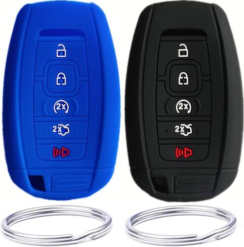 HEARTMEET Smart Key Fob Cover Case Protector Keyless Remote Holder for 2017-2021 Lincoln MKC MKZ MKX Continental Navigator Nautilus in Kuwait