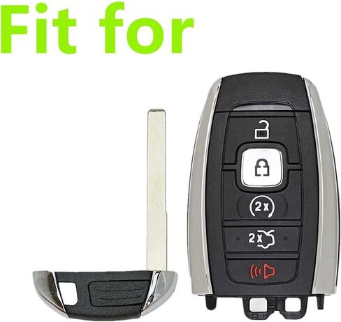 HEARTMEET Smart Key Fob Cover Case Protector Keyless Remote Holder for 2017-2021 Lincoln MKC MKZ MKX Continental Navigator Nautilus in Kuwait