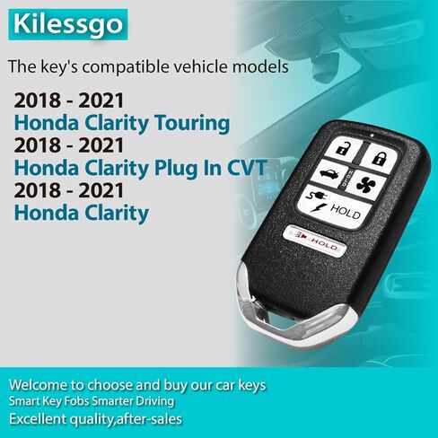 استبدال مفتاح فوب لـ 2018 - 2021 Honda Clarity Touring Clarity Plug في CVT Clarity KR5V2XV42 433MHz 6 أزرار in Kuwait