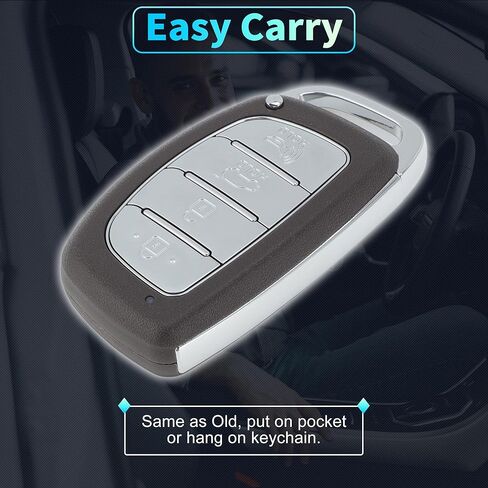 X AUTOHAUX TQ8-FOB-4F07 434 ميجاهرتز استبدال مفتاح ذكي عن بعد للدخول بدون مفتاح فوب لشركة Hyundai Tucson 2016 2017 No.95440-D3100/95440-D3100NNA 4 أزرار in Kuwait