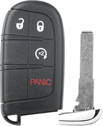 Vurkcy Key Fob Replacement for 2015-2022 Jeep Renegade Car Keyless Entry Remote Control, M3N-40821302 M3N40821302, 4 Buttons in Kuwait