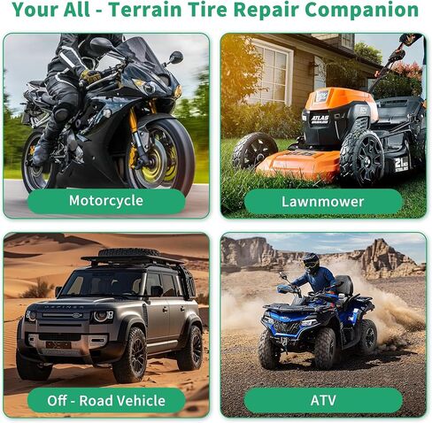 Tire Repair Kit with Plugs - Mushroom Tire Plug Kit & Tire Patch Kit, Tubeless Tire Puncture Repair Tool for Cars Motorcycles Trucks Tractors, Includes 16 Mushroom Repair Units in Kuwait