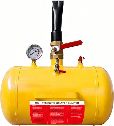 Torin 10 Gallon 145PSI Air Tire Bead Seater Blaster Tool – Tire Inflator with Pressure Gauge & Handle for Car, Truck, Tractor, Compatible with Tires Up to 24.5 Inches in Kuwait