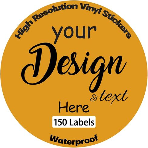 150 Pack Custom Design Your Own Custom Stickers Personalized Labels Stickers Decals Text Name Image Photo in Saudi Arabia