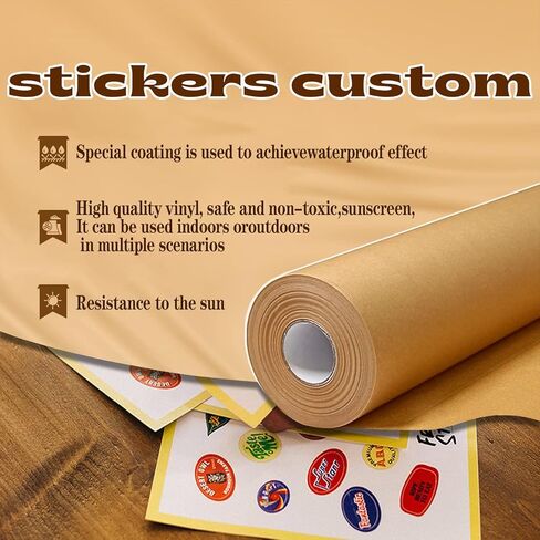 150 Pack Custom Design Your Own Custom Stickers Personalized Labels Stickers Decals Text Name Image Photo in Saudi Arabia
