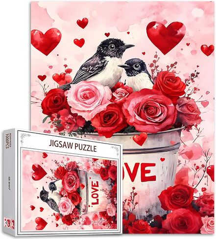 1000 Piece Jigsaw Puzzles for Adults 4th of July Themed Flowers Jigsaw Puzzle Independence Day Art 1000 Pieces Puzzles Game Wall Decor DIY Craft Puzzle Speacial Unique Floral Art+ in Kuwait