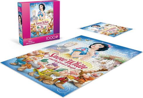CEACO Snow White Poster 1000 Piece Jigsaw Puzzle - Pack of 1, 26.25 x 19.75 in - Challenging 1000 Piece Puzzle for Adults - Disney Jigsaws - Movie Scene Design in Kuwait