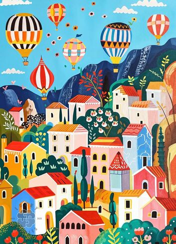 Lucky Puzzles – Cinque Terre in Color – 1000 Piece Jigsaw Puzzle for Adults | Beautiful Italian Coastal Artwork Puzzle | Premium Puzzles for Adults 1000 Pieces | Eco-Friendly Materials in Saudi Arabia