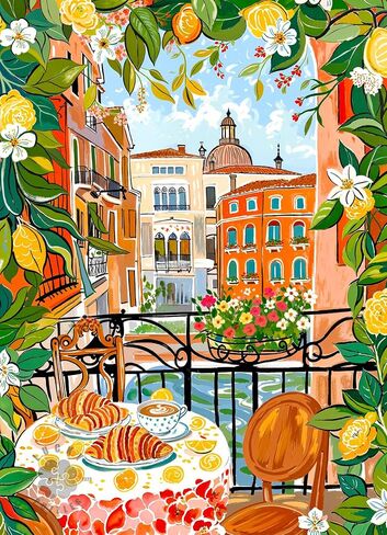 Lucky Puzzles – Cinque Terre in Color – أحجية الصور المقطوعة المكونة من 1000 قطعة للبالغين | لغز العمل الفني الساحلي الإيطالي الجميل | ألغاز مميزة للكبار 1000 قطعة | مواد صديقة للبيئة in Kuwait