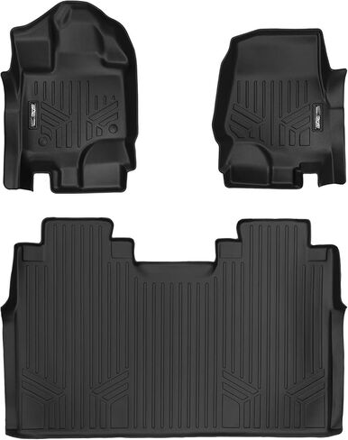 SMARTLINER Custom Fit Floor Mats 2 Row Liner Set Compatible with 2015-2025 Ford F-150 in Kuwait