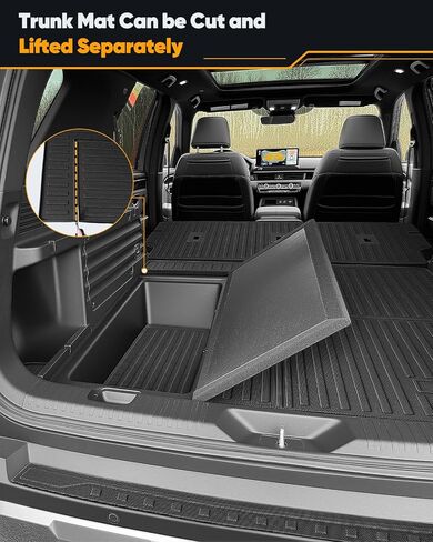 سجادات أرضية لسيارة Honda Passport 2026، ترقية مخصصة تناسب جميع الأحوال الجوية شديدة التحمل مجموعة كاملة من واقي الأرضية مع بطانة شحن TPE، وعتبات الباب وأغطية المقعد الخلفي لملحقات بطانة السيارة in Kuwait