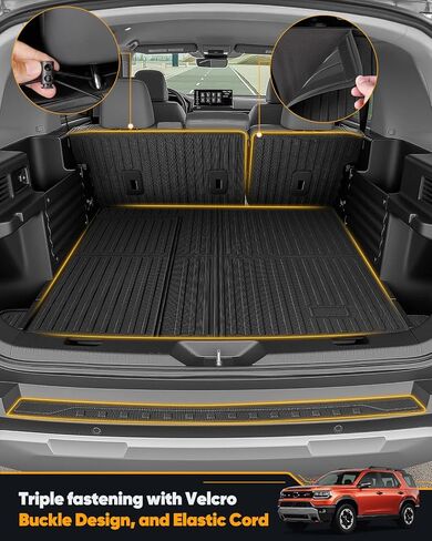 سجادات أرضية لسيارة Honda Passport 2026، ترقية مخصصة تناسب جميع الأحوال الجوية شديدة التحمل مجموعة كاملة من واقي الأرضية مع بطانة شحن TPE، وعتبات الباب وأغطية المقعد الخلفي لملحقات بطانة السيارة in Kuwait