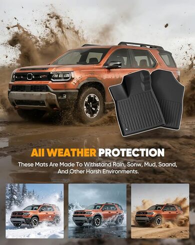 سجادات أرضية لسيارة Honda Passport 2026، ترقية مخصصة تناسب جميع الأحوال الجوية شديدة التحمل مجموعة كاملة من واقي الأرضية مع بطانة شحن TPE، وعتبات الباب وأغطية المقعد الخلفي لملحقات بطانة السيارة in Kuwait