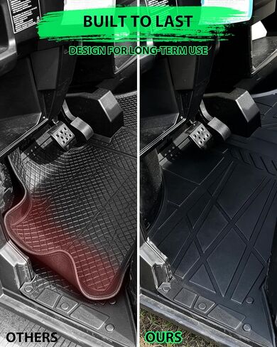 SAUTVS Front Floor Mat for Polaris Ranger 500 2026 Accessories, TPE Waterproof Non-Slip 3D Extended Edge Easy to Clean Floor Liner (1PC) in Kuwait