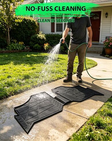 SAUTVS Front Floor Mat for Polaris Ranger 500 2026 Accessories, TPE Waterproof Non-Slip 3D Extended Edge Easy to Clean Floor Liner (1PC) in Kuwait