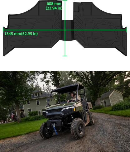 SAUTVS Front Floor Mat for Polaris Ranger 500 2026 Accessories, TPE Waterproof Non-Slip 3D Extended Edge Easy to Clean Floor Liner (1PC) in Kuwait