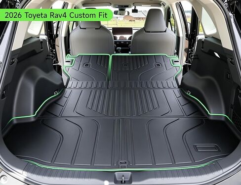 Floor Mats for Toyota RAV4 2026 Hybrid,All Weather Floor Liners & Trunk Cargo Liner with Backrest Mat and Car Trunk Organizer Accessories in Saudi Arabia