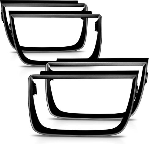 AmeriLite for 2010-2013 Chevy Camaro 4pcs Tail Light Matte Black Bezel Covers - Passenger and Driver Side in Kuwait