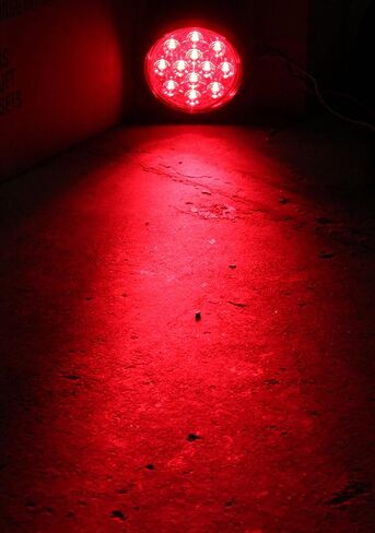 AutoSmart 4" Round LED Stop Turn Tail Light Includes Pair Light Red Lens, Grommet, Plug For Truck Trailer in Saudi Arabia