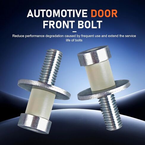 2PCS Door Lock Striker, Rust-proof Unbreakable Door Lock Bolt, Part Replacement OEM #9601750 38420, Compatible with 1971-1991 Chevy GMC, 1971-1976 Buick, Oldsmobile, Pontiac C10 (Silver) in Saudi Arabia