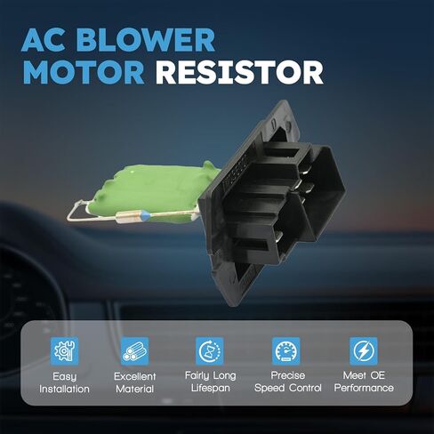 HVAC Blower Motor Resistor with Wire Harness Compatible with Chrysler Grand Voyager Pacifica Town & Country Voyager 2001-2005 Fit for Dodge Caravan Grand Caravan 2001-2008 Relpace 68029175AA in Kuwait