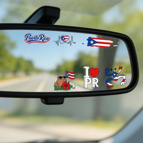 Dios Por Delante Sticker - Vemfare 4 Pcs Christian Car Decals, Spanish Christian Jesus Car Accessories, Rear View Mirror Sticker for Cars, Motivational Cars Window Decals in Saudi Arabia