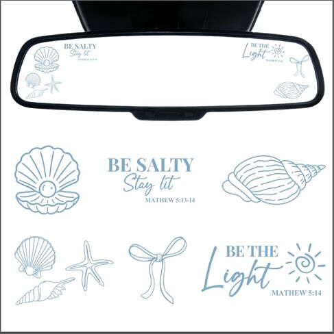 Dios Por Delante Sticker - Vemfare 4 Pcs Christian Car Decals, Spanish Christian Jesus Car Accessories, Rear View Mirror Sticker for Cars, Motivational Cars Window Decals in Saudi Arabia