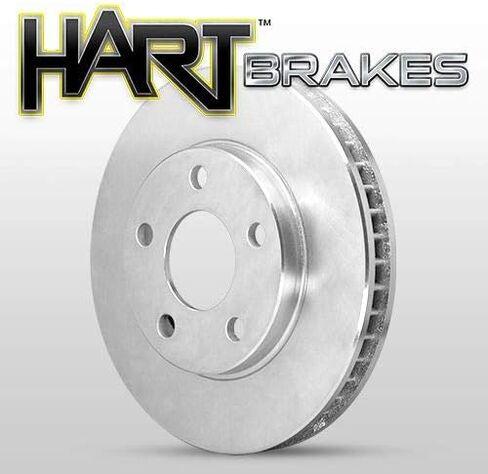 Hart Brakes Front and Rear Brake Rotors OE Replacement Semi Metallic Pads Compatible For 2009-2018 Audi Q3, Q3 Quattro, Volkswagen Tiguan, Tiguan Limited in Kuwait