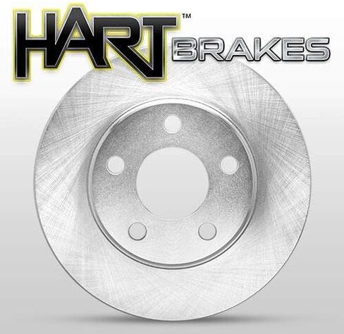 Hart Brakes Front and Rear Brake Rotors OE Replacement Semi Metallic Pads Compatible For 2009-2018 Audi Q3, Q3 Quattro, Volkswagen Tiguan, Tiguan Limited in Kuwait
