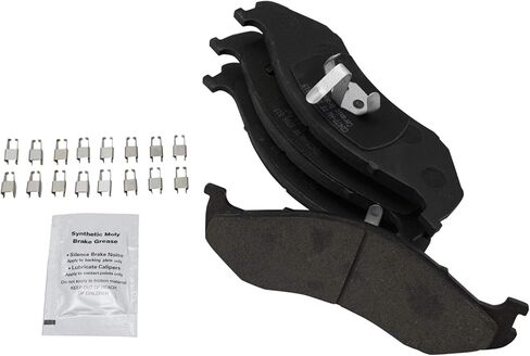 TRQ Wheel Hub Ceramic Brake Pad Rotor Kit Front w/Chemicals Compatible with 1990-1998 Jeep Cherokee 1990-1992 Comanche 1993-1998 Grand Cherokee 1990 Wagoneer Wrangler in Kuwait