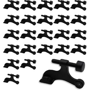NACETURE 12 Pack Hinge Pin Door Stopper Matte Black, Adjustable Door Stop Hinge Mounted Door Stopper for Interior Doors, Door Swing Restrictor & Door Opening Restrictor, Black Door Hinge Stop in Saudi Arabia