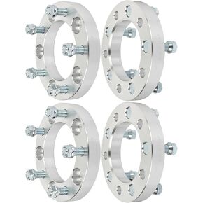 ECCPP 4-Pack 1 inch Wheel Spacers 5x5.5 5x139.7 Wheel Spacer Adapter Kit with M 9/16 108mm Hub Bore for Chrysler Aspen, for Dodge Dakota, for Dodge for Durango, 5 Lug Silver Aluminum in Saudi Arabia