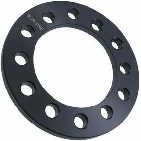 1/2 Inch Wheel Spacer Compatible with Ford F-150 & Expedition, Lincoln Navigator - 6x135 Bolt Pattern, 108mm Hub Bore, 12.7mm Thick, Billet Aluminum, Black - Set of 4 in Saudi Arabia