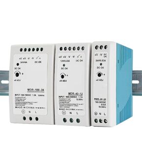1pcs 5V 12V 24V 48V Power MDR-20W 60W 100W Industrial AC/DC Din Rail Power Supply Switch Single Output Switching(MDR-100-48V) in Saudi Arabia