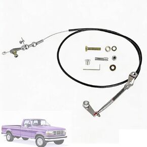 KD-2AODU Kickdown Cable Kit Compatible with Ford AOD Transmission for Bronco,E-150/E-250 Econoline,F-150/F-250 1981-1993 Replace KD-2AODU KD2AODU Black TV Cable Assembly in Saudi Arabia