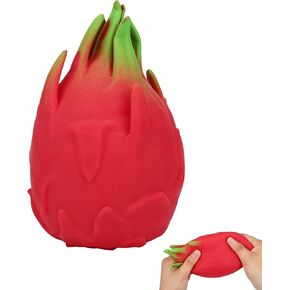 Dragon Fruit Squishy, Realistic Dragon Fruit Squeezy Squeeze Toy Slow Rebound Dragonfruit Sensory Squishy Jumbo Toys for Kids and Adults as Stylish Desktop Ornaments or Novelty Enthusiasts Present in Saudi Arabia