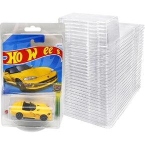 Pack of 12 Protective Car Cases Blister Pack Storage Covers for Hot Wheels & Matchbox Mainline, Clear in Saudi Arabia