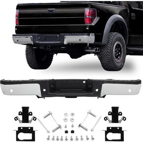 Chrome Rear Bumper Replacement for 2009-2014 F150 with Sensor with Hitch F01103170 in Saudi Arabia